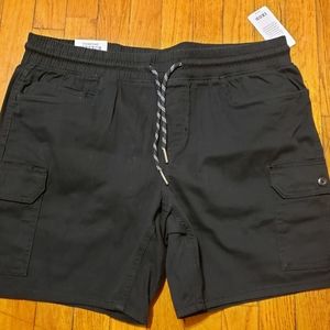 Men's Izod Slim Fit Comfort Stretch Shorts, Size L, Color Black